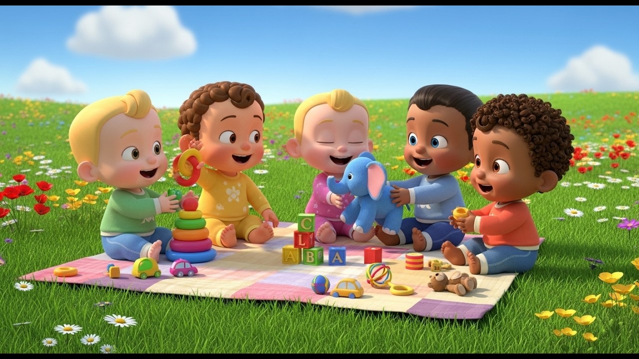 Baby And Friends Play 🧸 | Fun Friendship Song for Kids | Sing Along Playtime