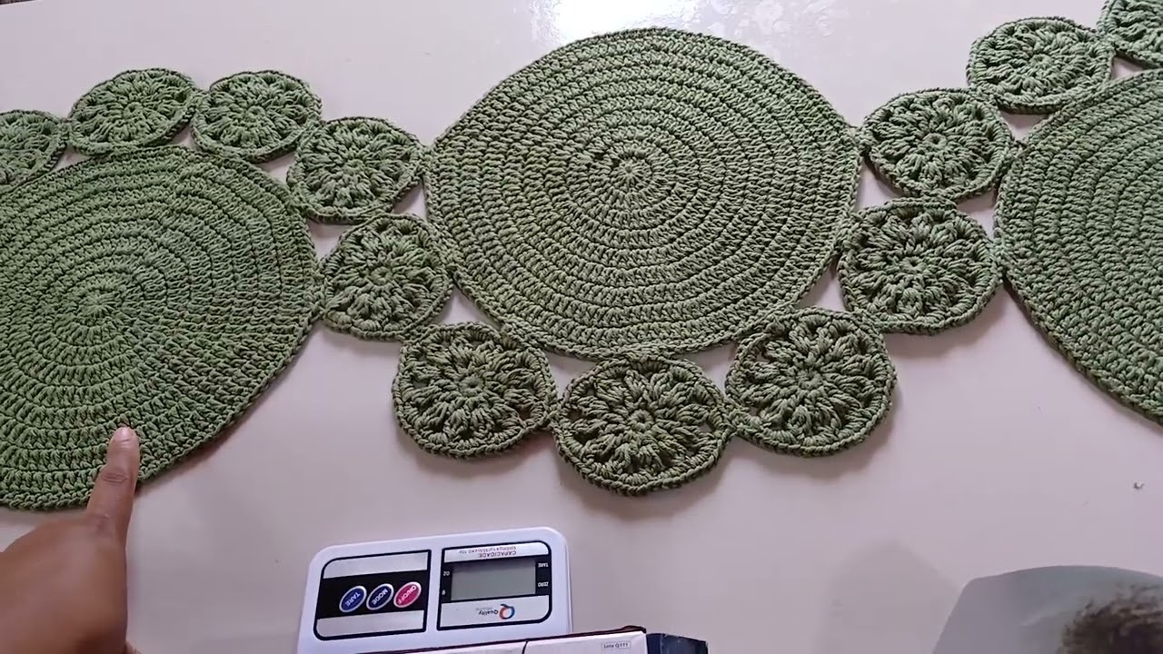 #vlog Caminho de mesa turco 🧶✅️ #mesaposta #vlogcomigo