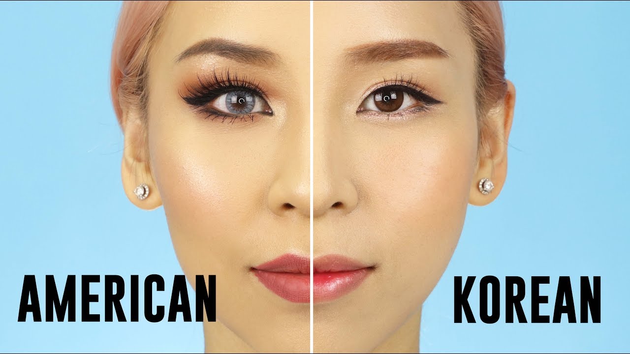 American VS Korean Style Makeup - 2017