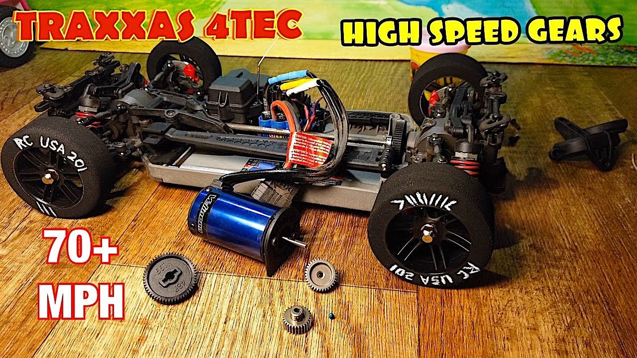 Traxxas 4TEC 70+ MPH High Speed Gearing Installation