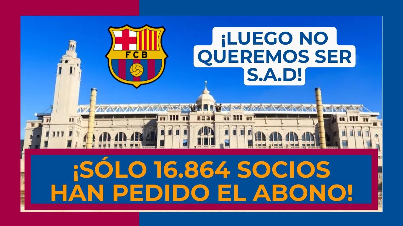 🔥 &iexcl;DECEPCIONANTE! 🔥 &iexcl;LA MAYOR&Iacute;A DE SOCIOS DEJAN SOLO AL BAR&Ccedil;A EN MONTJU&Iuml;C Y NO COMPRAN EL ABONO!