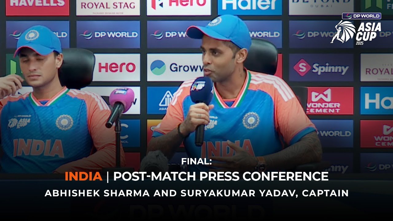 DP World Asia Cup 2025 Final Match:India Post-Match Press Conference