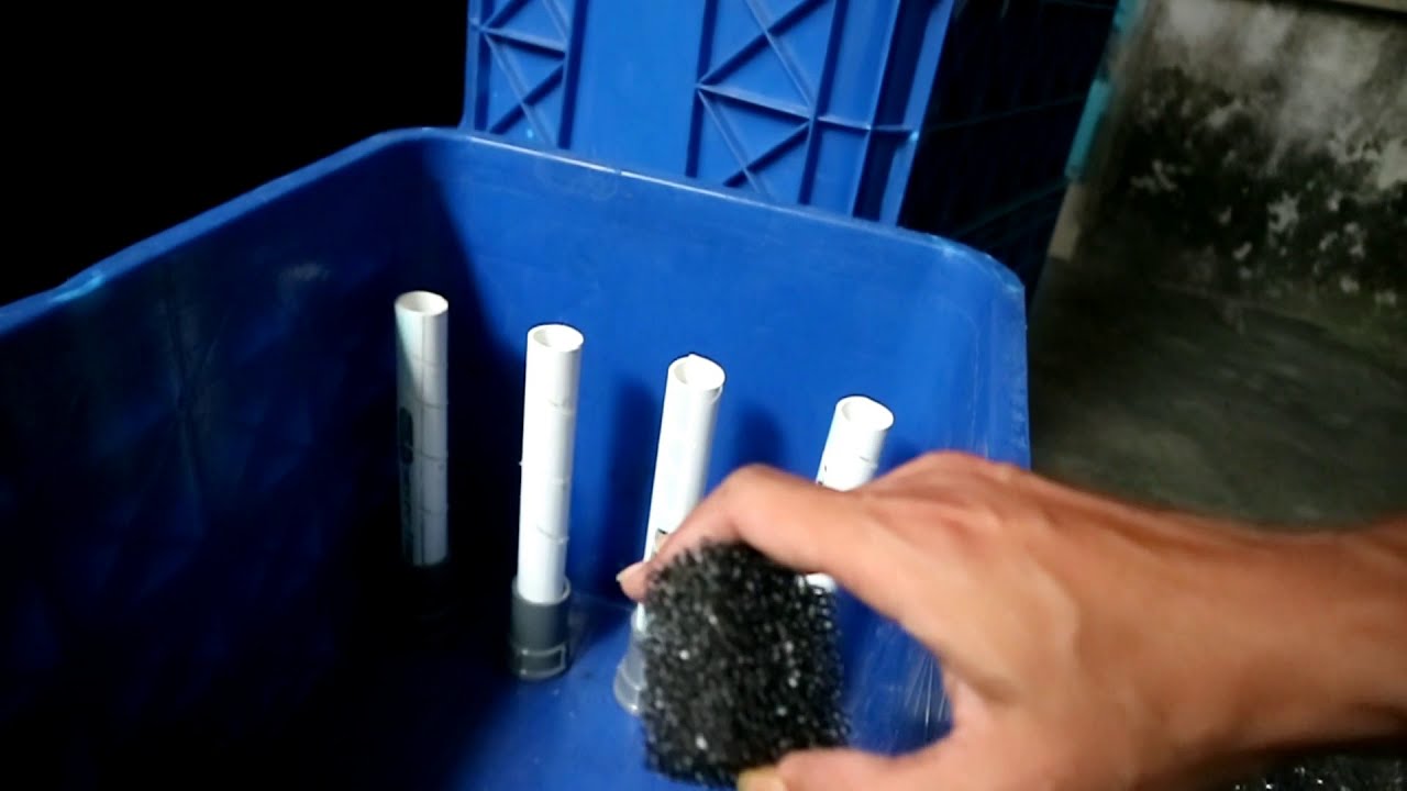 KOLAM KOI JERNIH CLING PAKAI TRICKLE FILTER MODEL SEDERHANA GINI