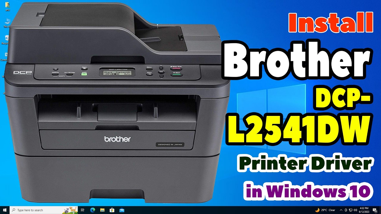 Как скачать и установить драйвер принтера Brother DCP-L2541DW на компьютер или ноутбук с Windows 10