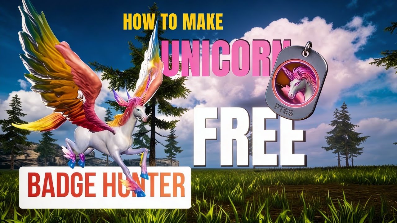 Badge Hunter | How To Make A Unicorn For Free Last Day Rules Of Survival 