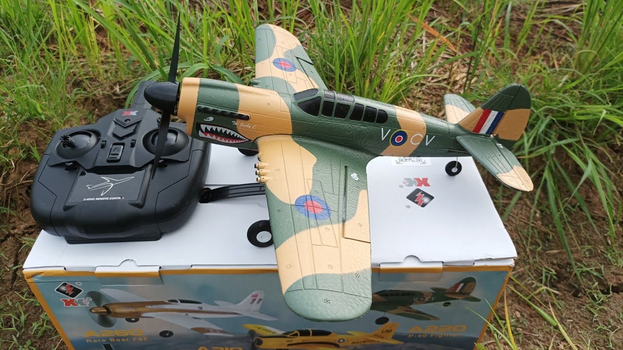 เครื่องบินบังคับวิทยุ WL-TOYS A220 MINI P40 3D-6G 4CH ราคา 2690.บาท โทร:065-5393138 ไลน์:tay-3910