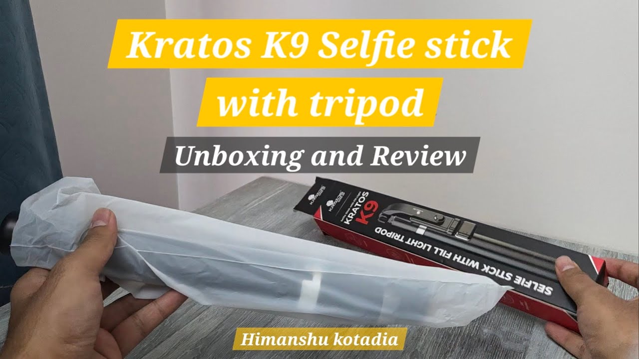 My #Amazon order Kratos K9 #selfiestick with #tripod #unboxing and #review #Video#budgetfriendly 