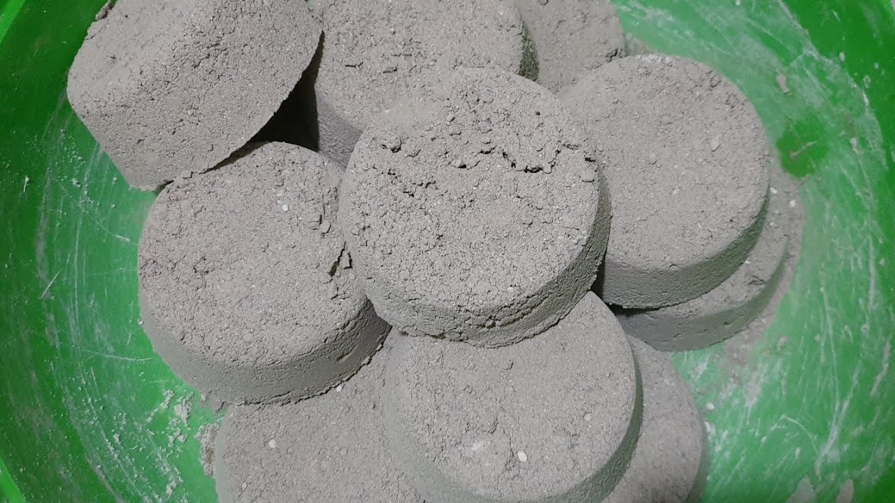 ASMR - gritty cement crumbling (night crumbles)- TEST