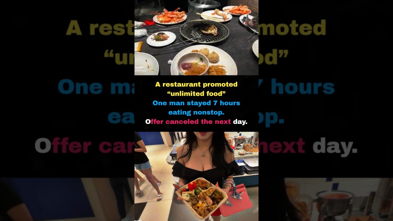 Unlimited Food Gone Wrong: 7-Hour Eating Challenge Ends Offer