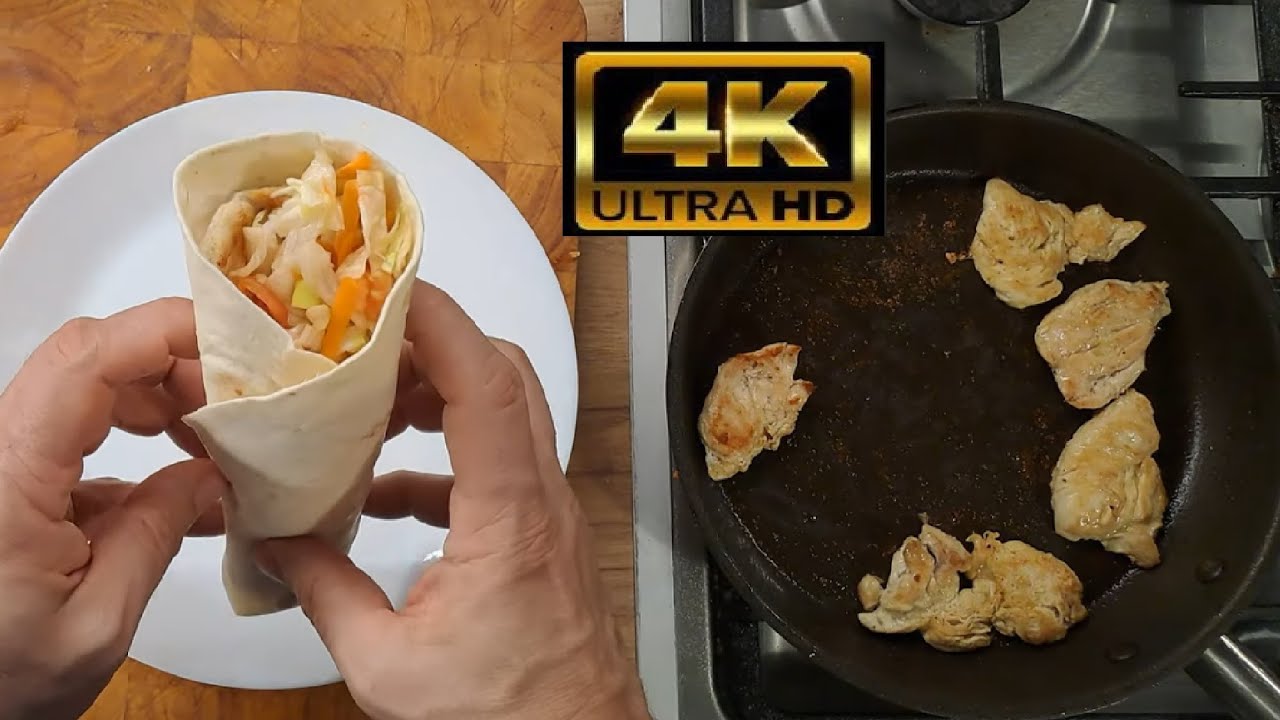Roston csirkemelles tortilla tekercs 10 perc alatt .-) Friss, egészséges és nagyon finom :-)