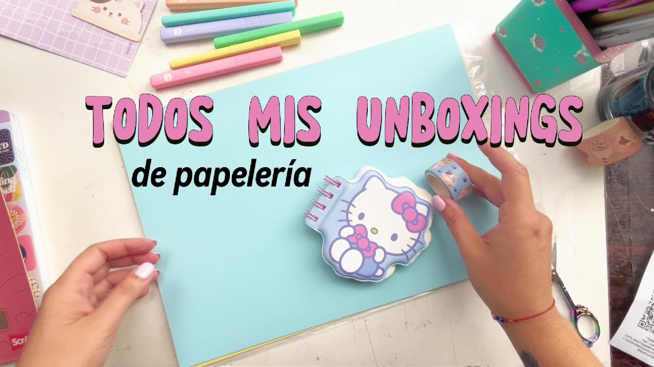 47 minutos de UNBOXINGS y shopping de papelería + materiales de arte
