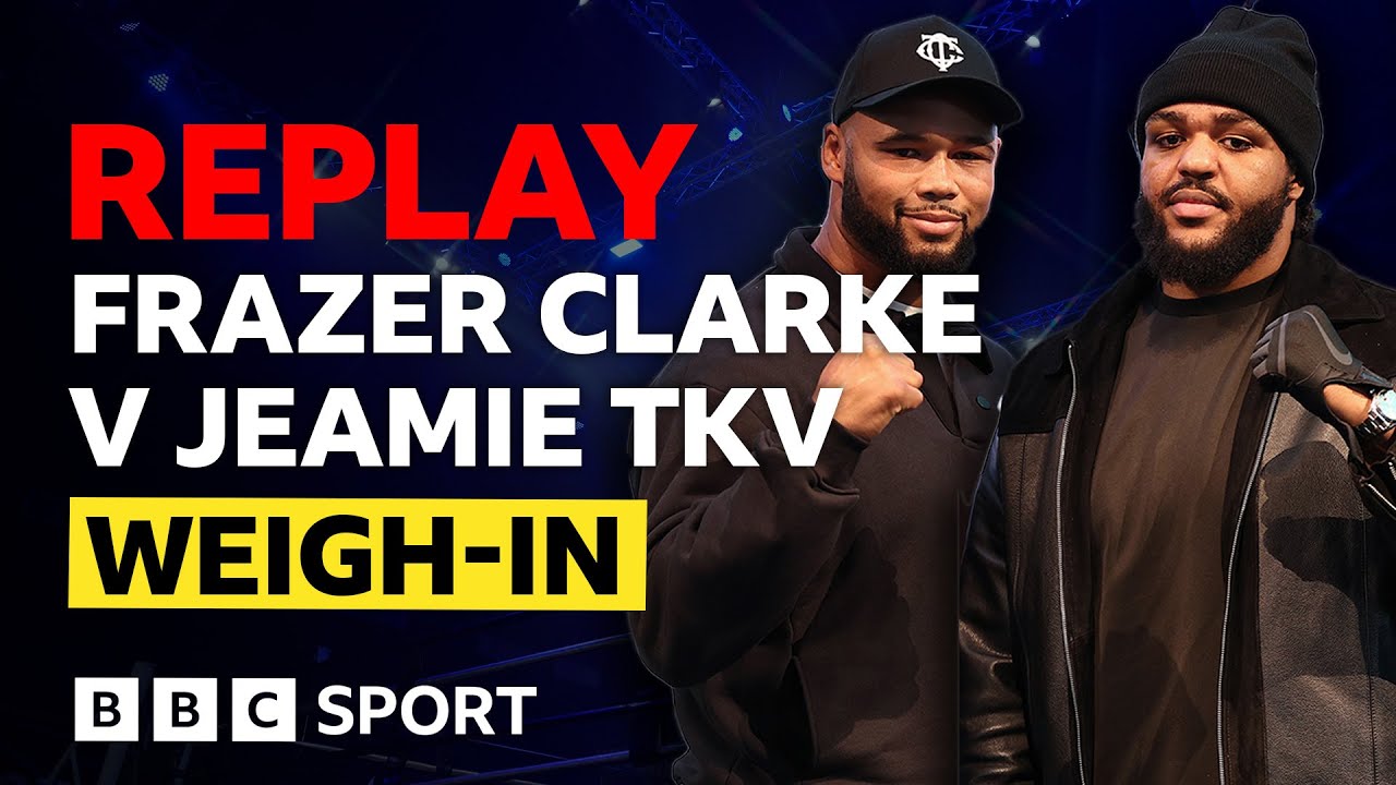 Frazer Clarke v Jeamie TKV 🔥 | Weigh-In - REPLAY + Interviews | BBC Sport