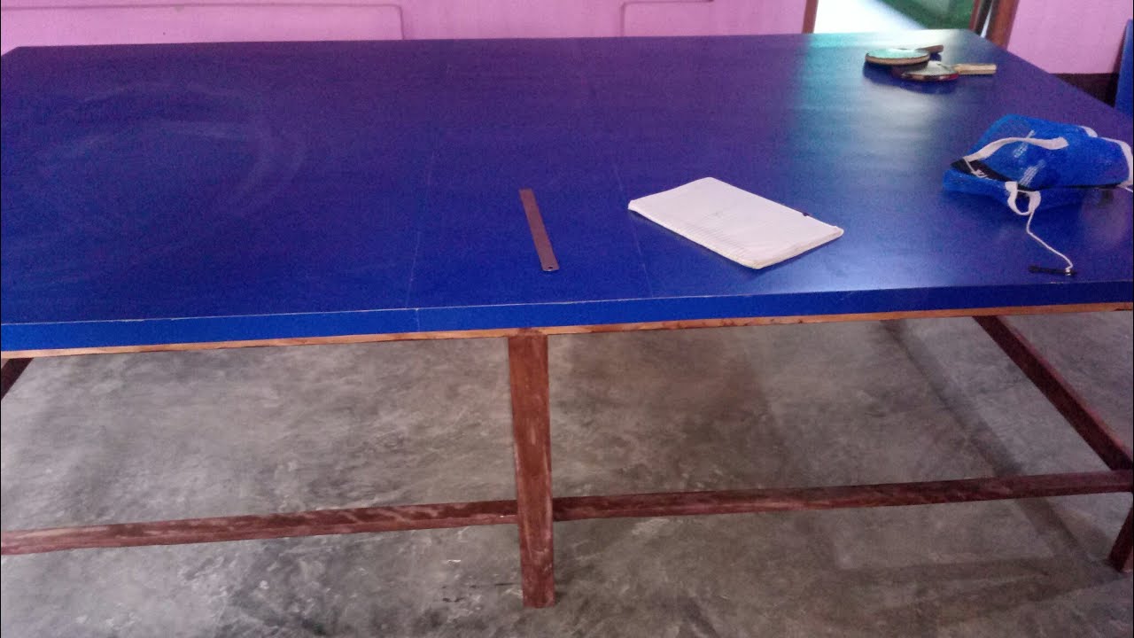 Making Of table tennis table in home; with 8x4 ft plywood