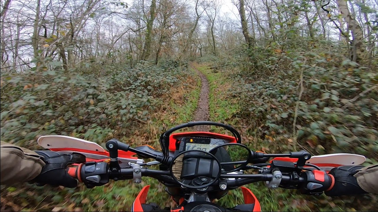 Honda CRF300l - mud and wet leaves - crash - Arrow Thunder