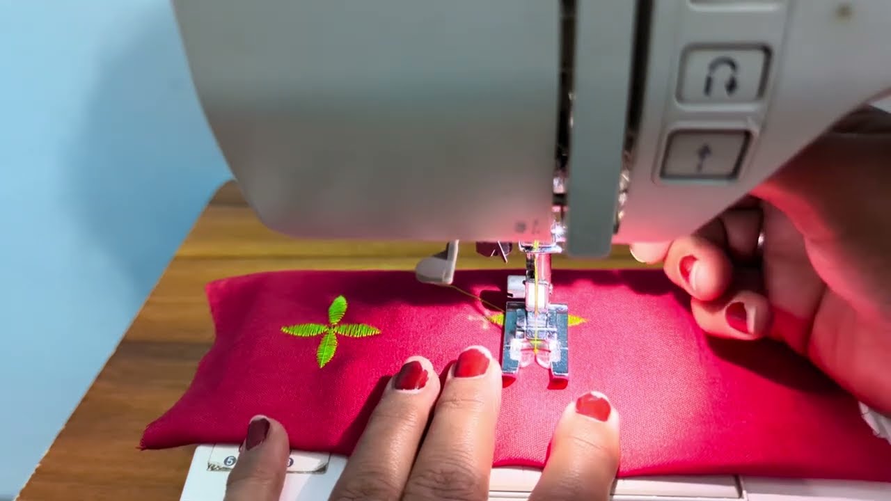 How To Do Embroidery With Help Of Decorative Stitches 🌺 Stitch No. 82 (Brother FS-101)