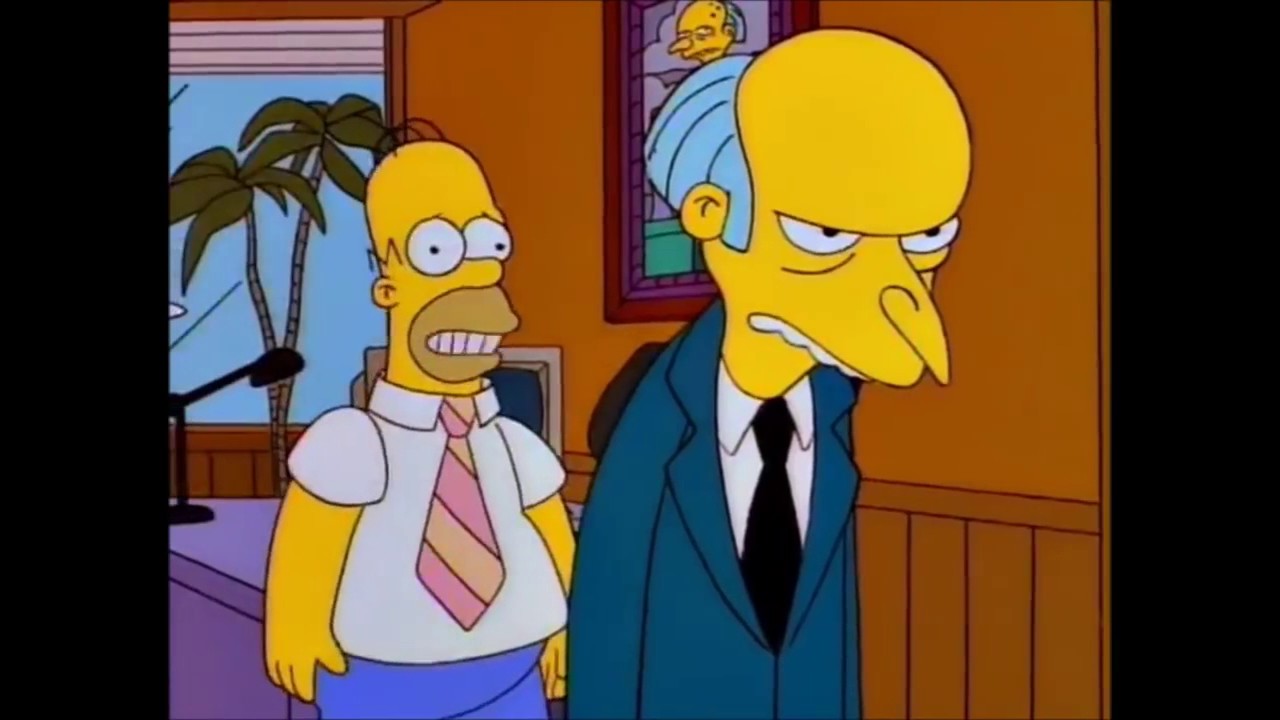Homer VS Waylon Smithers - The Simpsons
