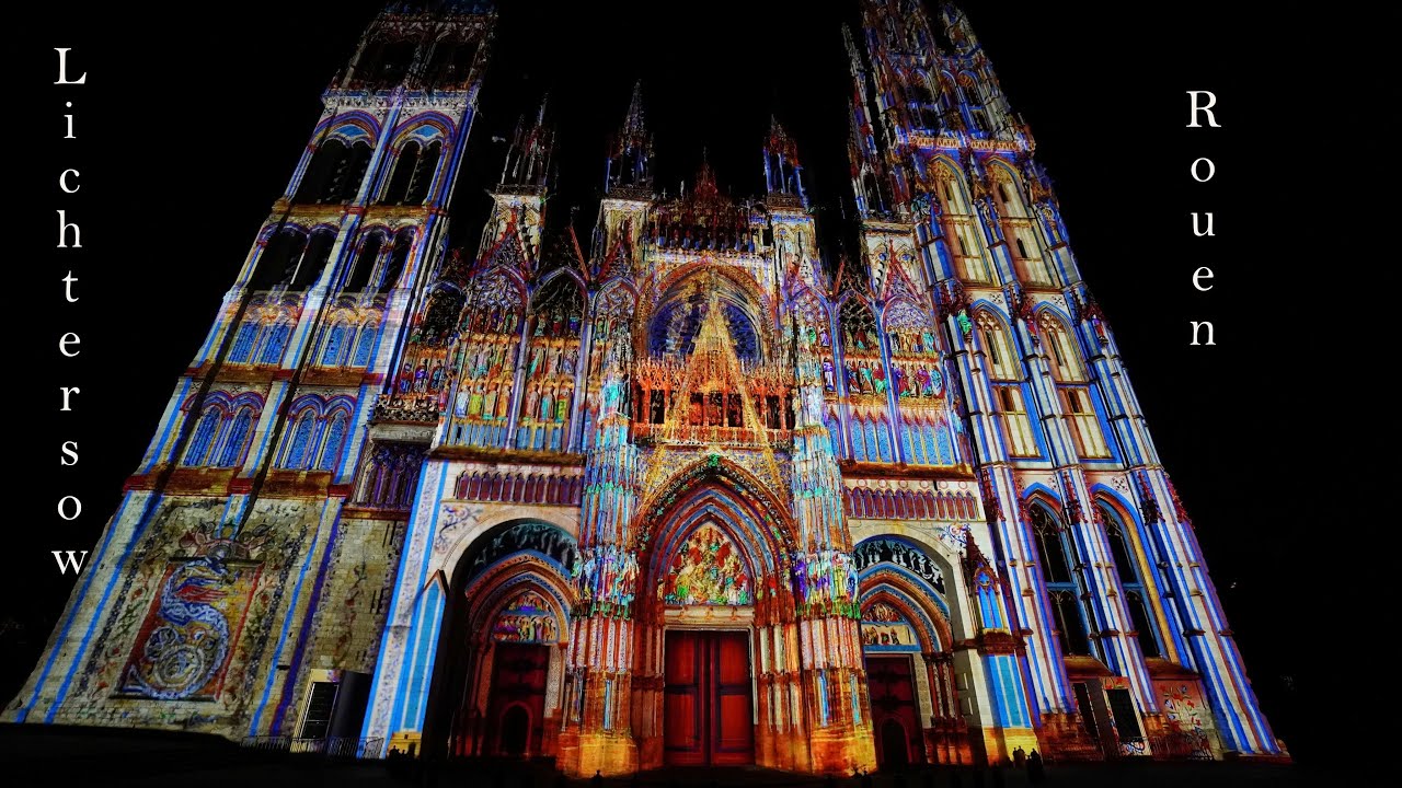 Magische Lichtershow - Kathedrale von Rouen | Lightshow