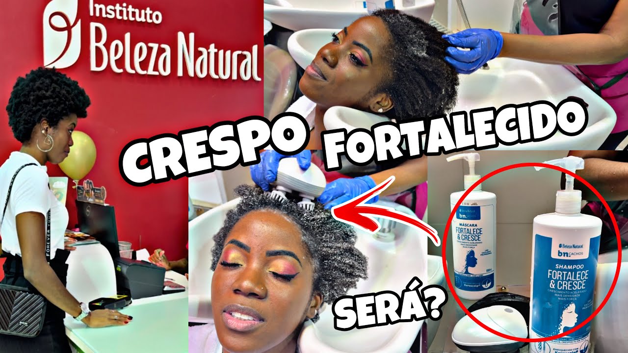 FORTALECIMENTO CAPILAR PARA CABELO CRESPO NO SALÃO BELEZA NATURAL