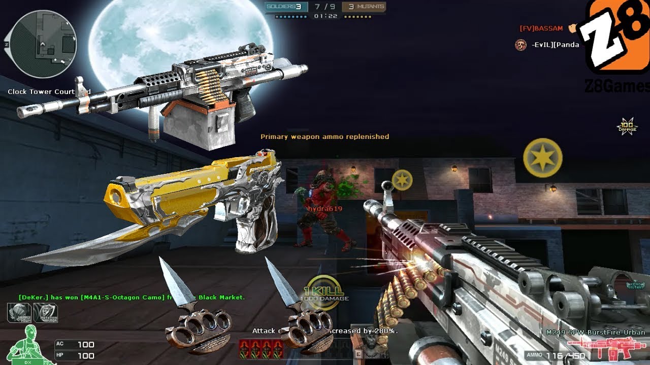 Crossfire NA 2.0 : M249 SPW BurstFire - Urban - Hero Mode X - Zombie V4