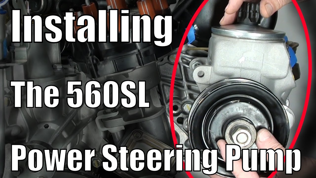 560SL - Installing The Power Steering Pump & Bleeding The Gearbox