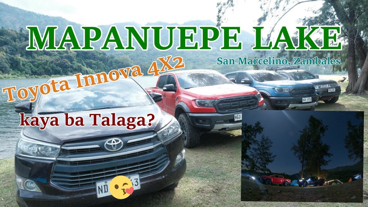 Mapanuepe Lake San Marcelino Zambales with 4x2 Toyota innova