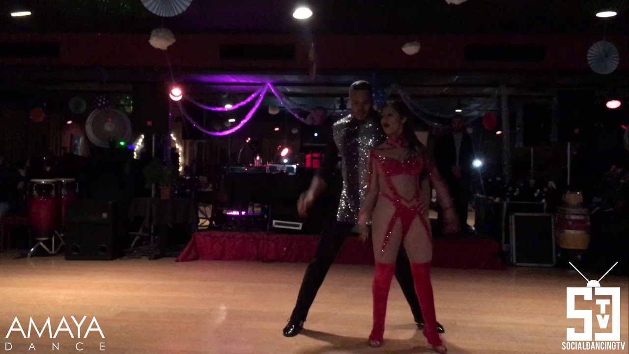 Felix Fausto & Katlyn Rodriguez Bachata Performance La Fuerza Dance Amaya Dance Social
