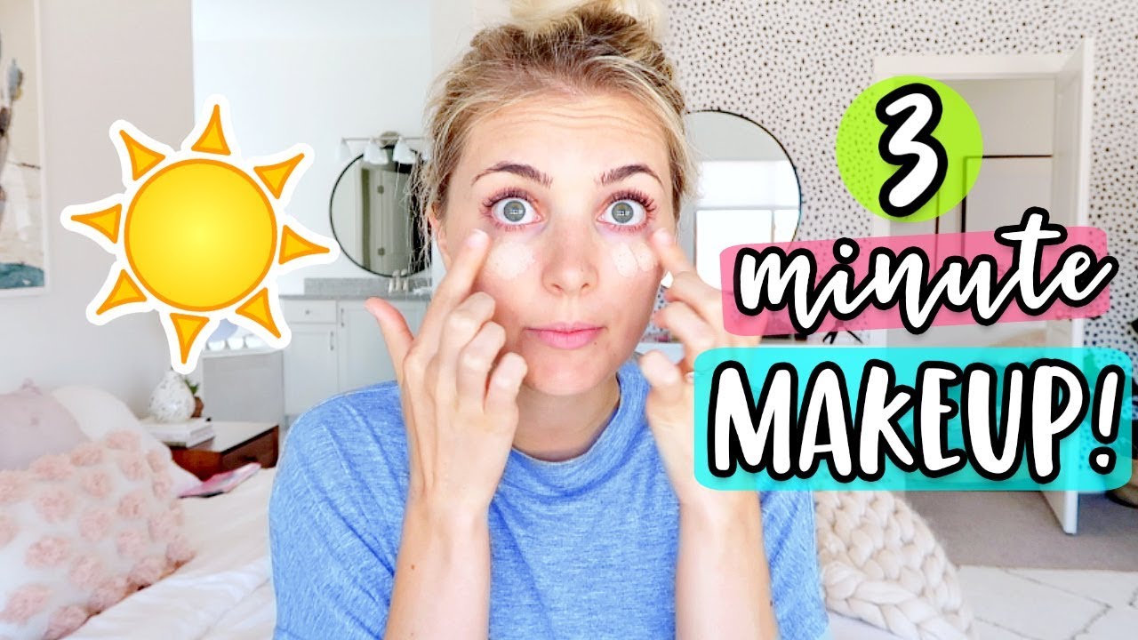 MY REAL 3 MINUTE SUMMER MAKEUP ROUTINE!