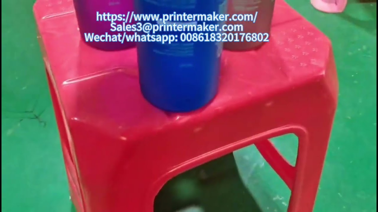 Servo motor Screen printing machine for bottles second colors 