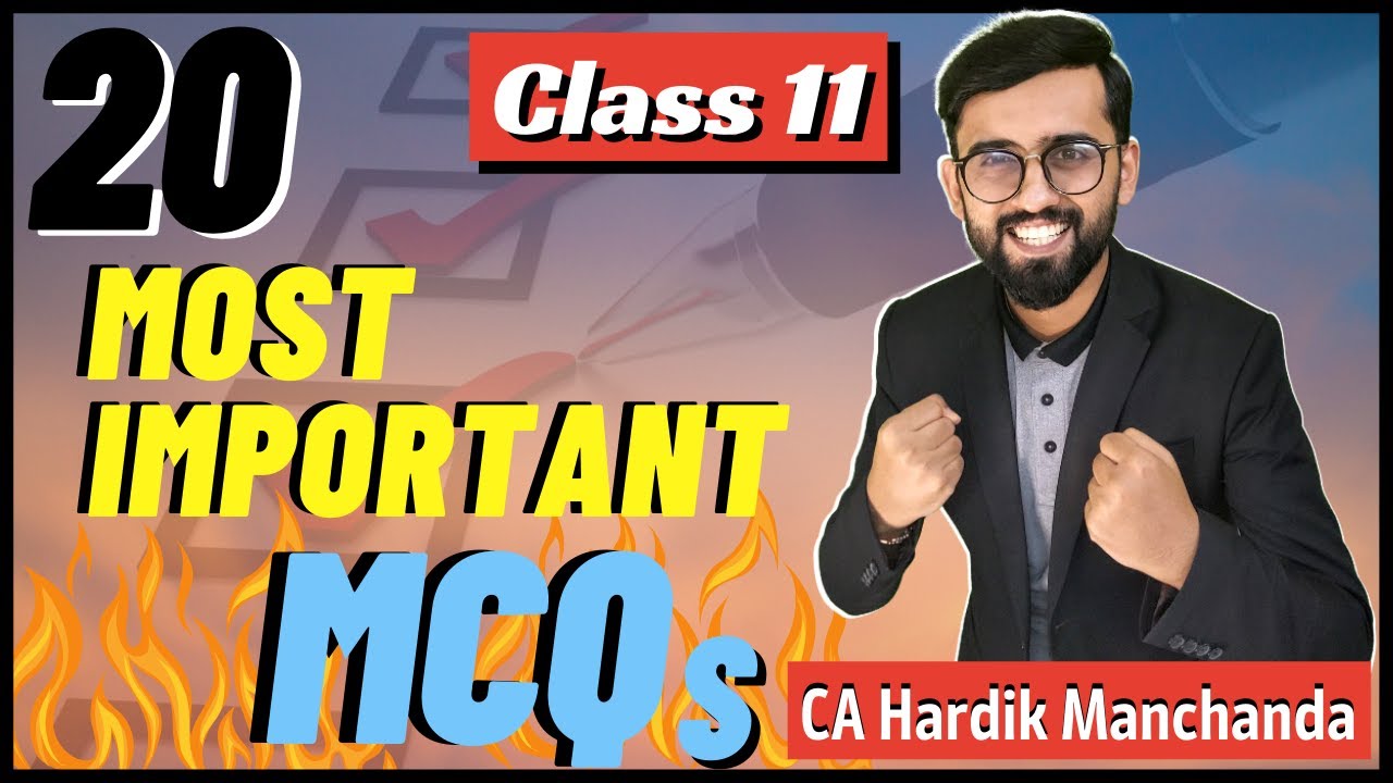 MCQ practice for Class 11-Term 1 Accounts || MCQ series | Conceptual clarity || Revision-Class 11 ||