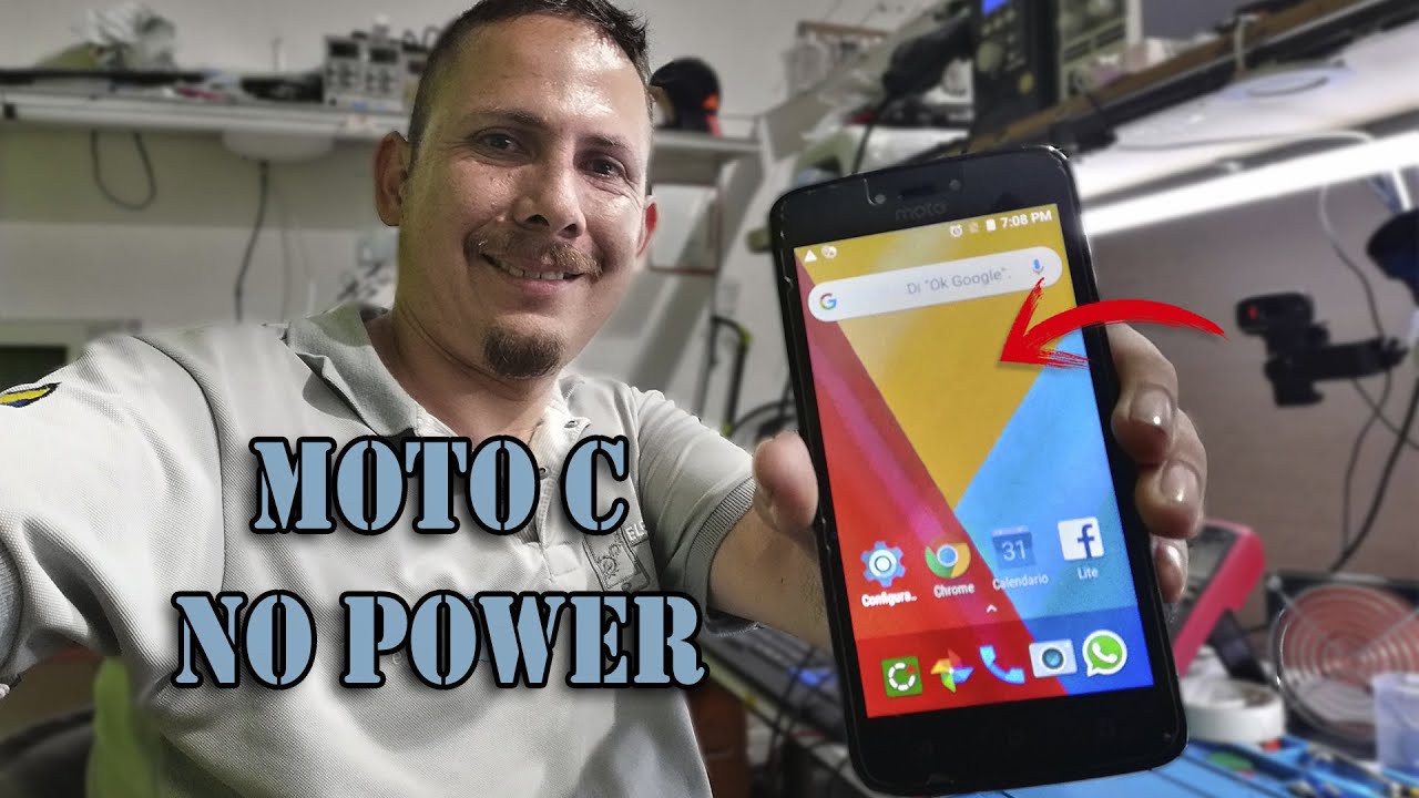 Moto C no enciende... vamos a trabajar en vivo