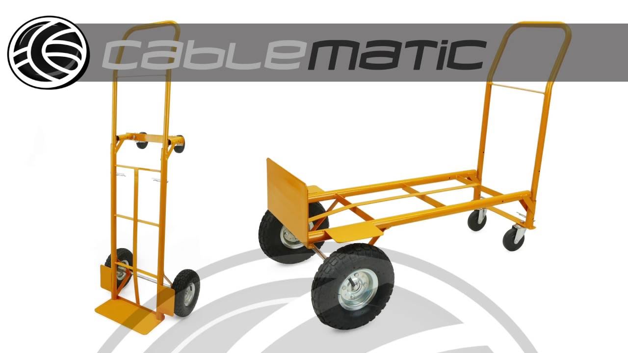 Carretilla convertible a plataforma de 153cm y carga 200 Kg distribuido por CABLEMATIC ®