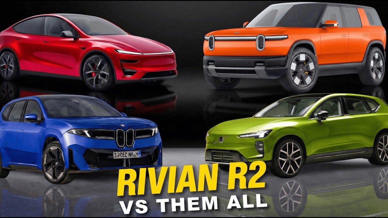 Rivian R2 против Model Y против iX3 против EX60 против GLC — только один электромобиль действител...