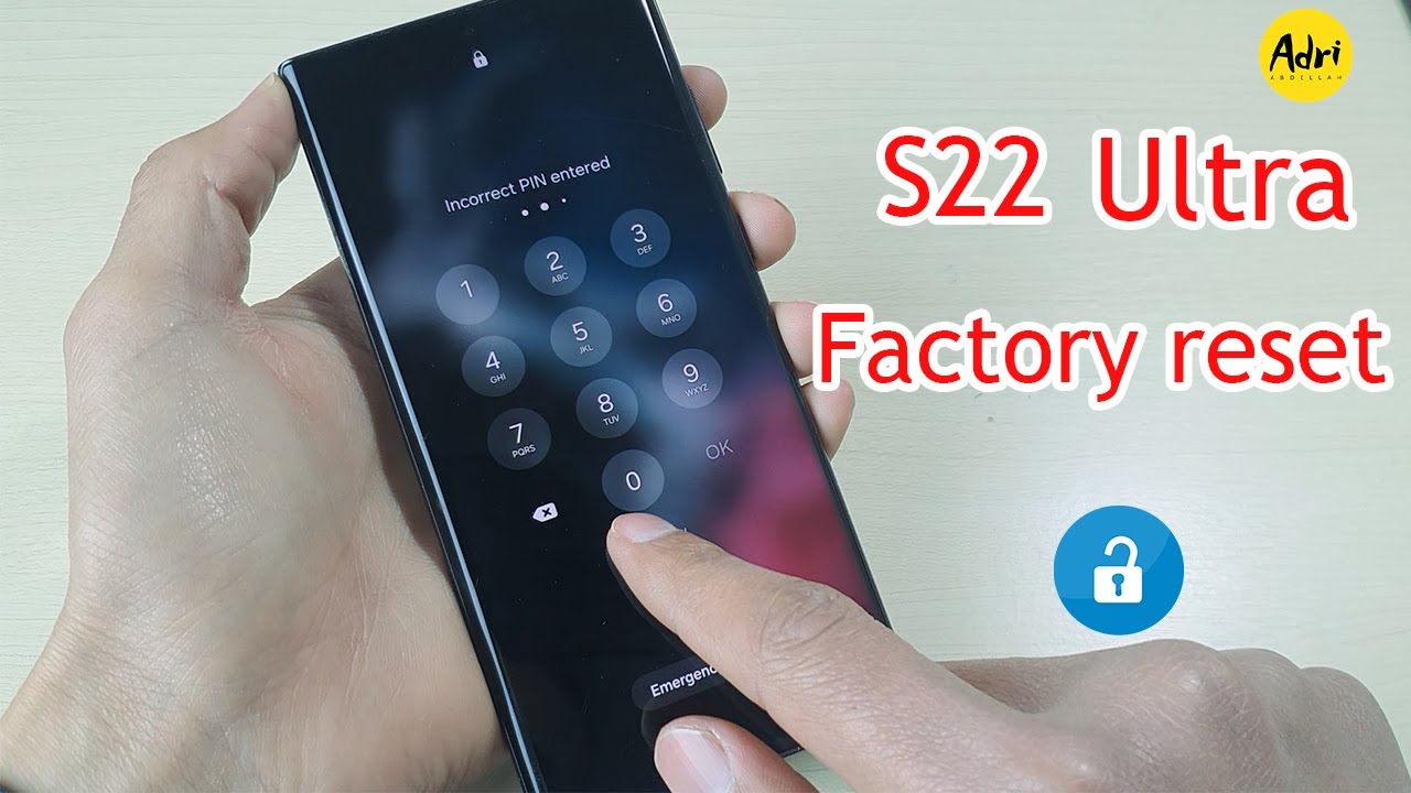 SAMSUNG S22 Ultra Hard Reset Without Pc طريقة إعادة ضبط المصنع بعد نسيان كلمة السر
