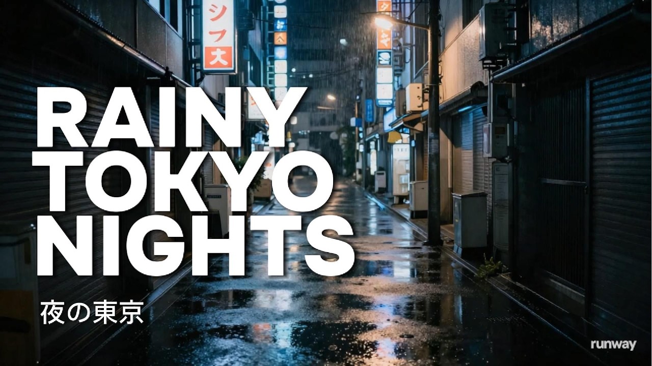 Quiet Tokyo Backstreets in the Rain — Japanese Lo-Fi for Late Night Focus