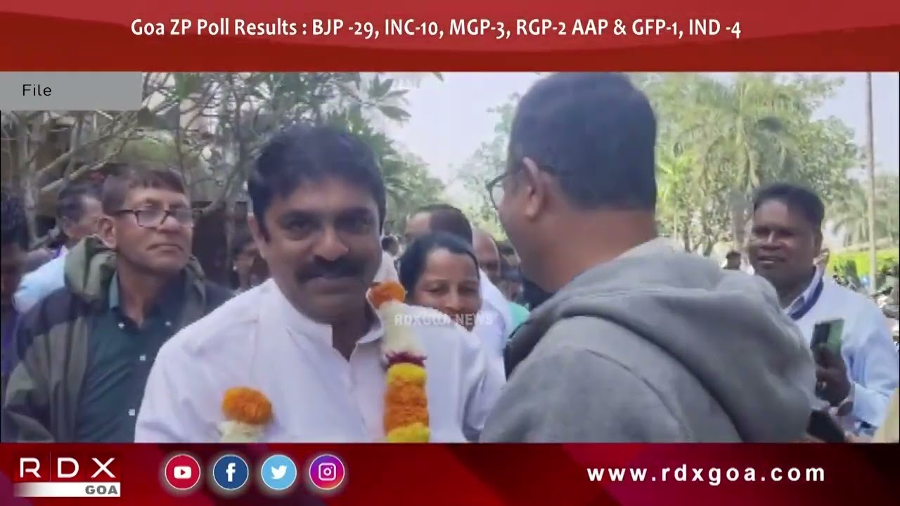 Goa ZP Poll Results : BJP -29, INC-10, MGP-3, RGP-2, AAP -1 & GFP-1, IND -4