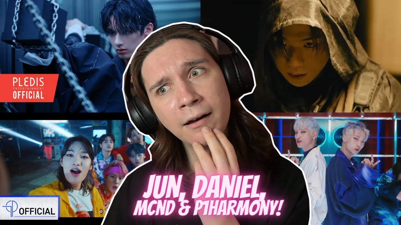 DANCER REACTS TO K-POP | JUN, KANG DANIEL, MCND & P1HARMONY MVs & Dance Practices [Finally Friday]