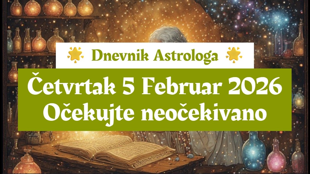 ❄️☃️ Dnevnik Astrologa ⭐ 5 Februar 2026 ☃️❄️ Očekujte ✨ neočekivano 💫