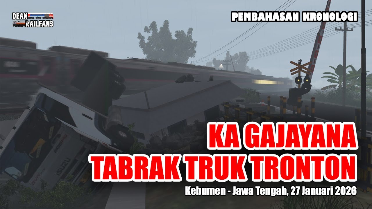 POS PENJAGA SAMPAI HANCUR 😨😨 - KA GAJAYANA TABRAK TRUK TRONTON | Pembahasan Kronologi