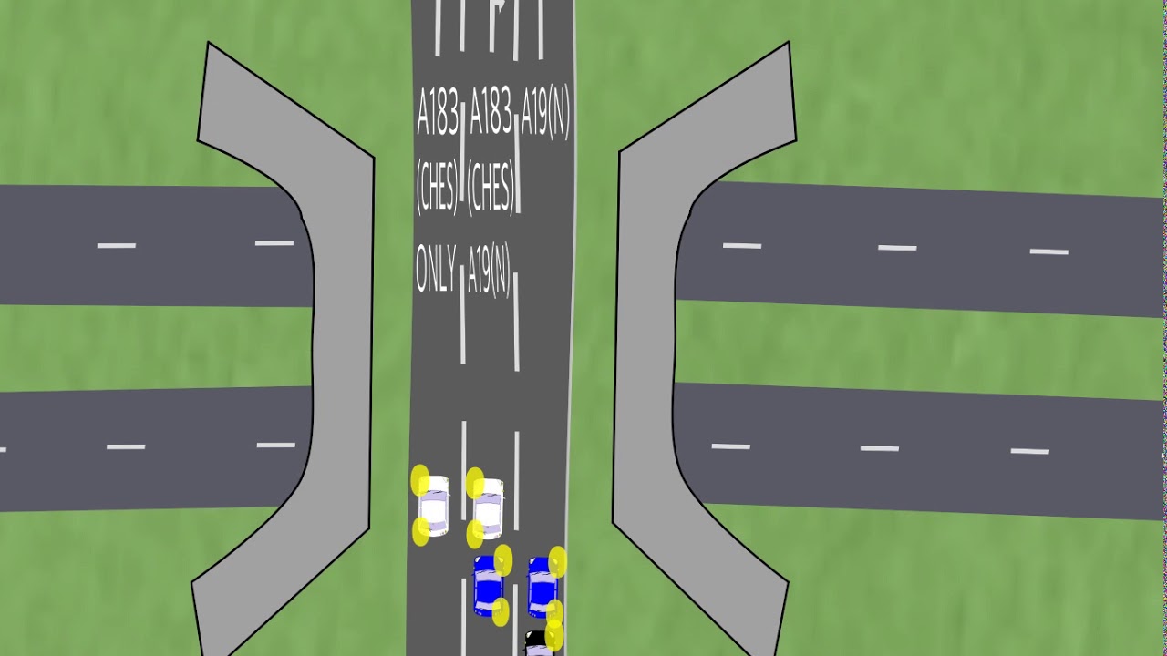 Spiral roundabouts 2 (Demo all lanes)