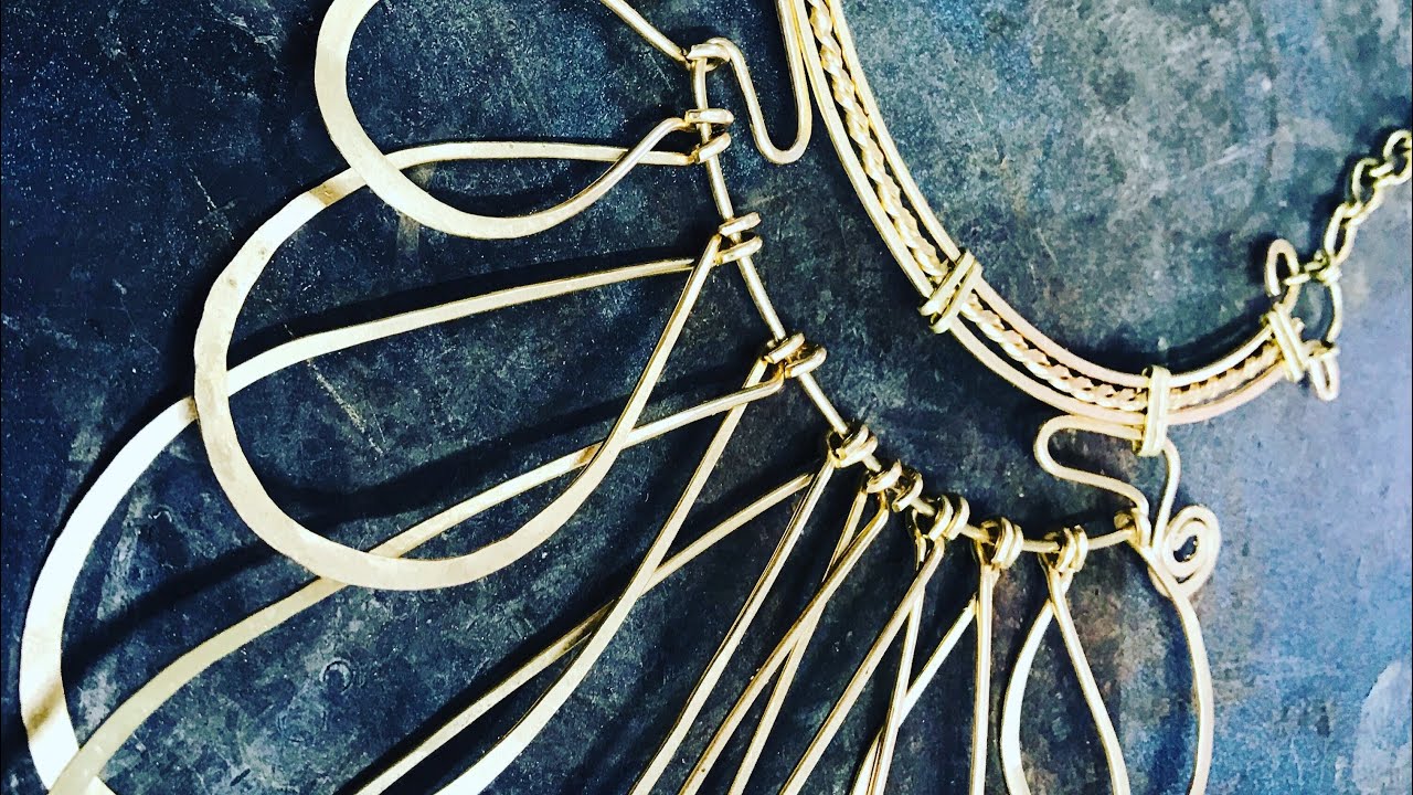 Collar de ondas en filigrana