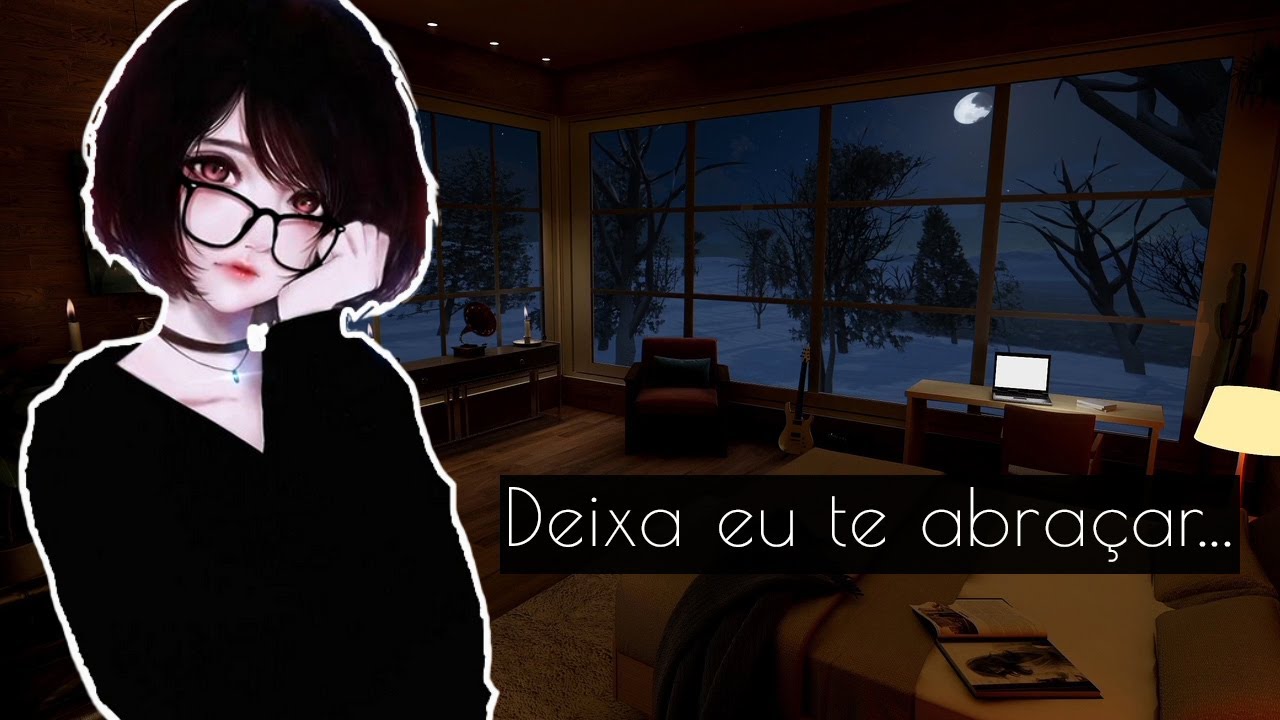 Namorada te ajuda a dormir depois de um pesadelo | ASMR Roleplay (atenção pessoal, fala suave)