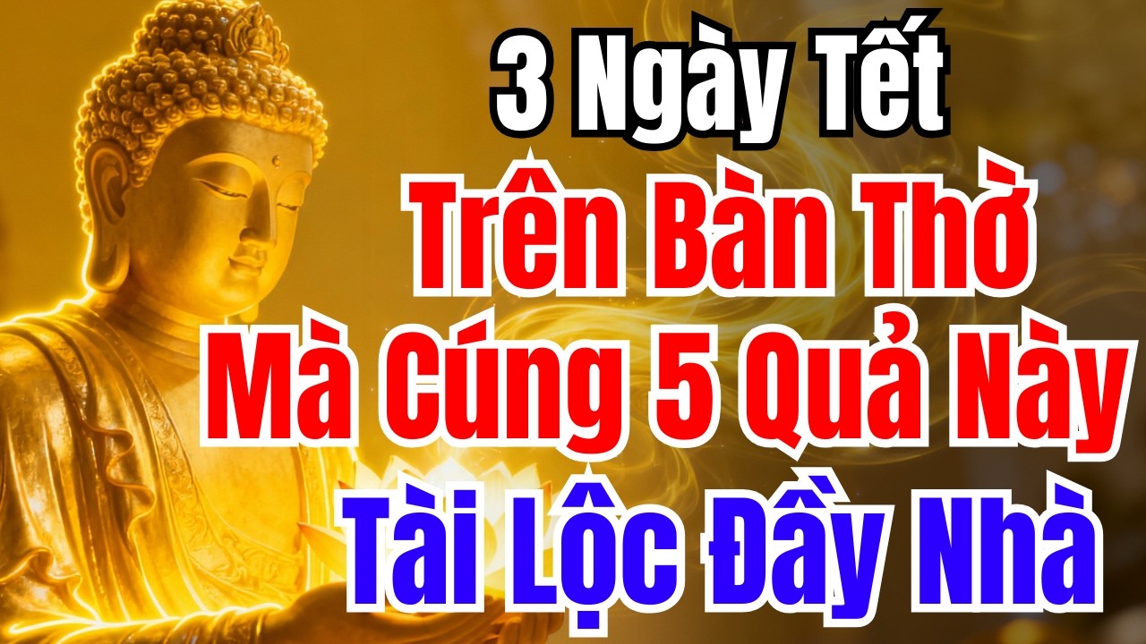 3 NGÀY TẾT : Thắp Hương Mâm Ngũ Quả ĐÚNG CÁCH, Tài Lộc Đổ Về Cả Năm! Phong Thủy Của Sư