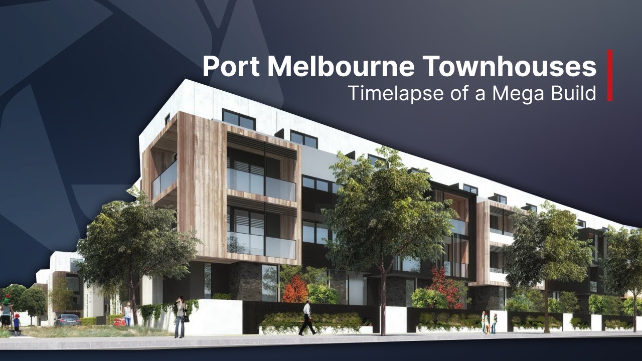 Watch 140 Townhouses Rise in Port Melbourne | Full Construction Time-Lapse