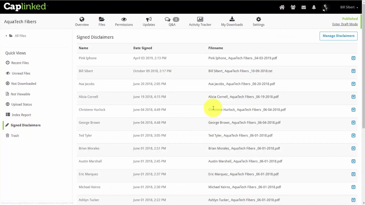 Caplinked Virtual Data Room - Full Demo