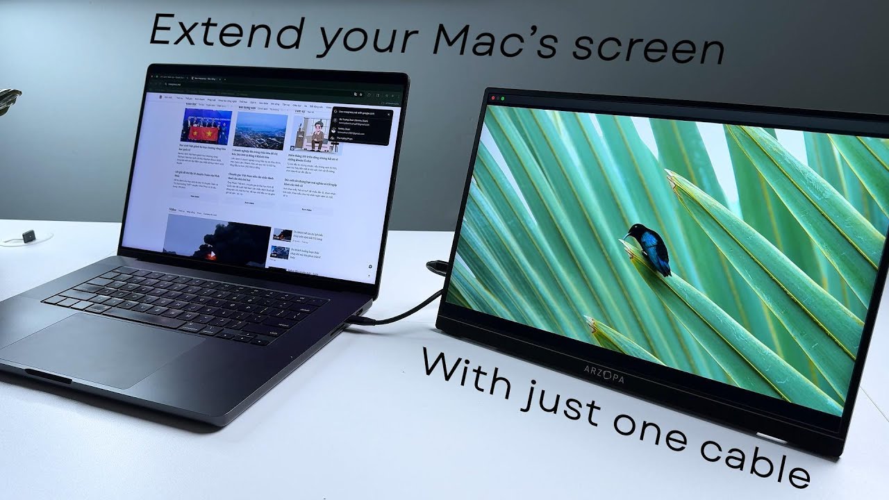 Как расширить экран MacBook с помощью всего одного кабеля | Руководство