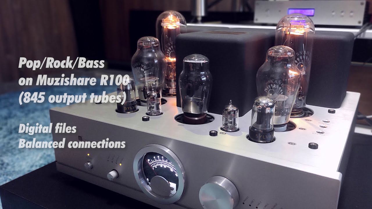 Pop/Rock/Bass with Muzishare R100 845 Integrated Tube Amp
