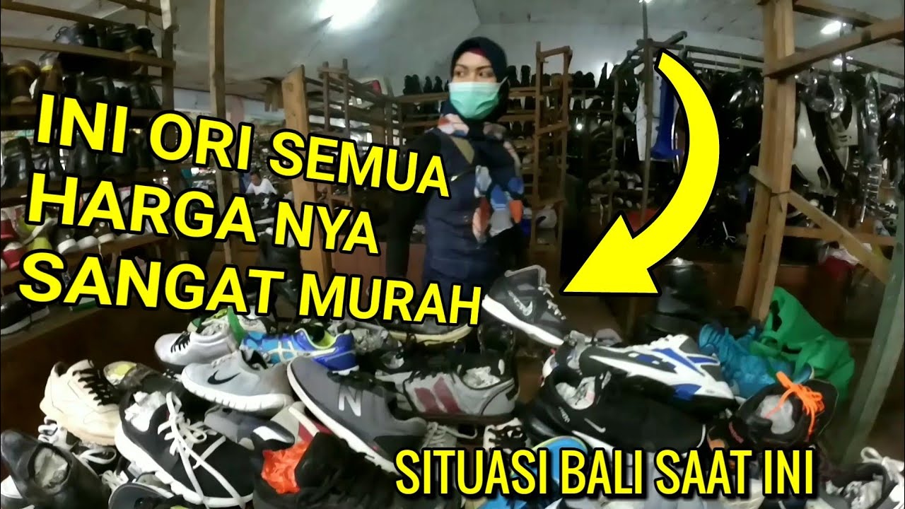 KONDISI PASAR BERINGKIT BALI / barang branded ori ada disini