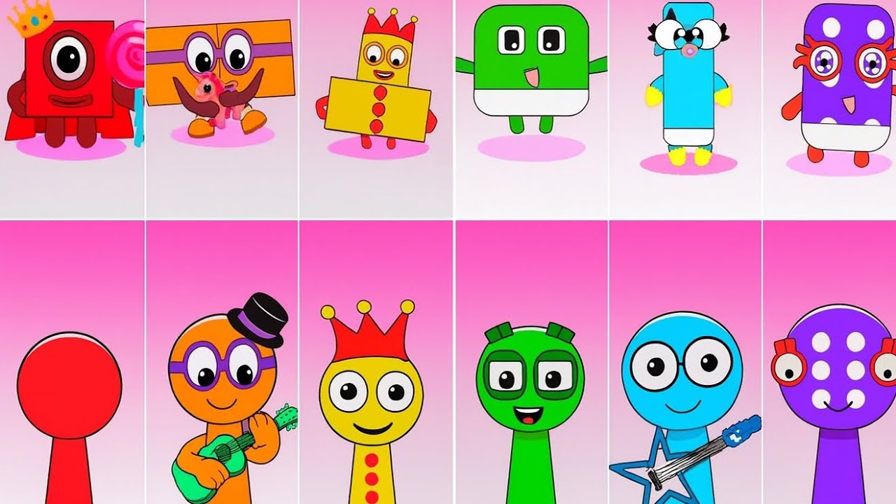 Numberblocks Sprunki Evolution 1–10: Baby to Adult Animation NNT Hop Mix 1