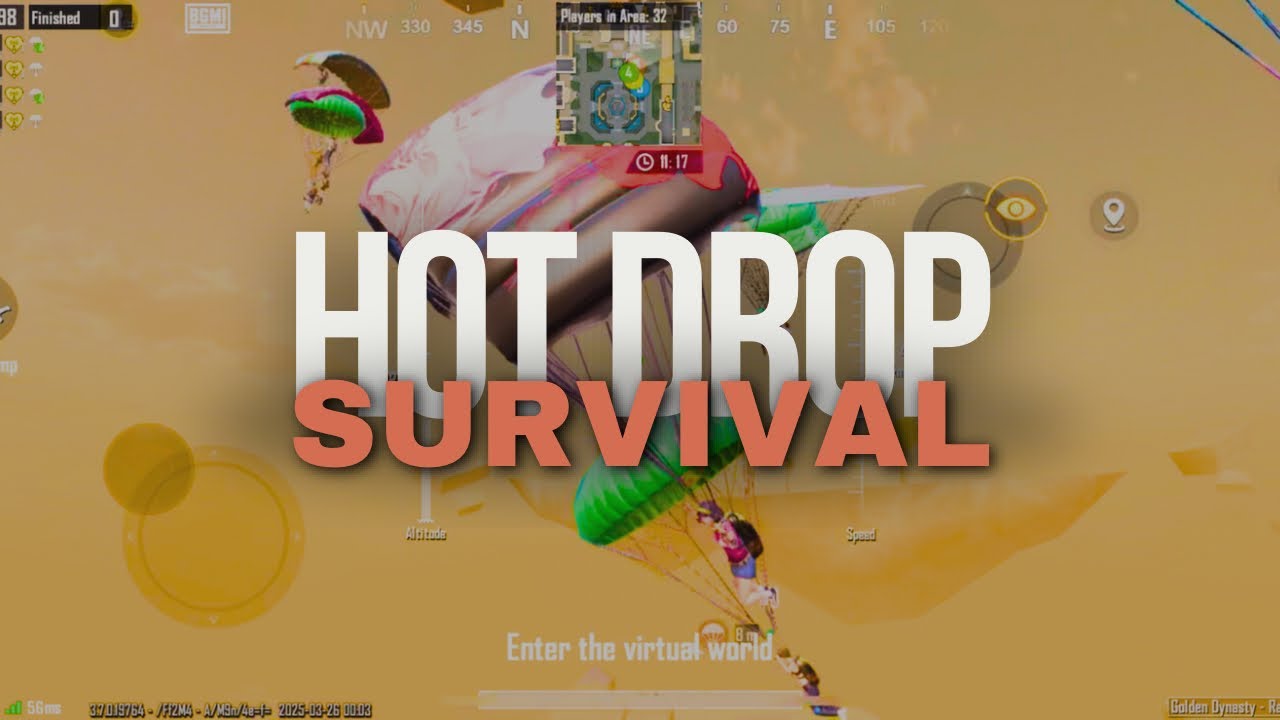 HOT DROP SURVIVAL | How To Survive in Hot Drop in Bgmi 3.6 | How To Hot Drop Survival in Bgmi