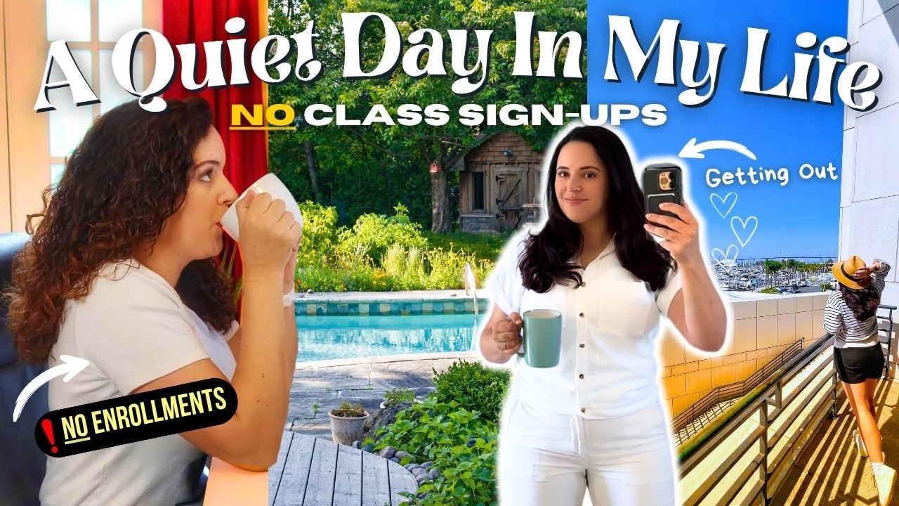 A QUIET DAY IN MY LIFE 🍎 ✨ no enrollments, HR, healthy habits, sponsors, productivity